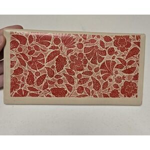Vintage Arist-O-Matic Floral Clutch Wallet Coin Purse Mid Century‎ USA